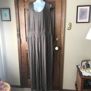 Lisa Rinna Collection Brown Sleeveless Jumpsuit 2X
